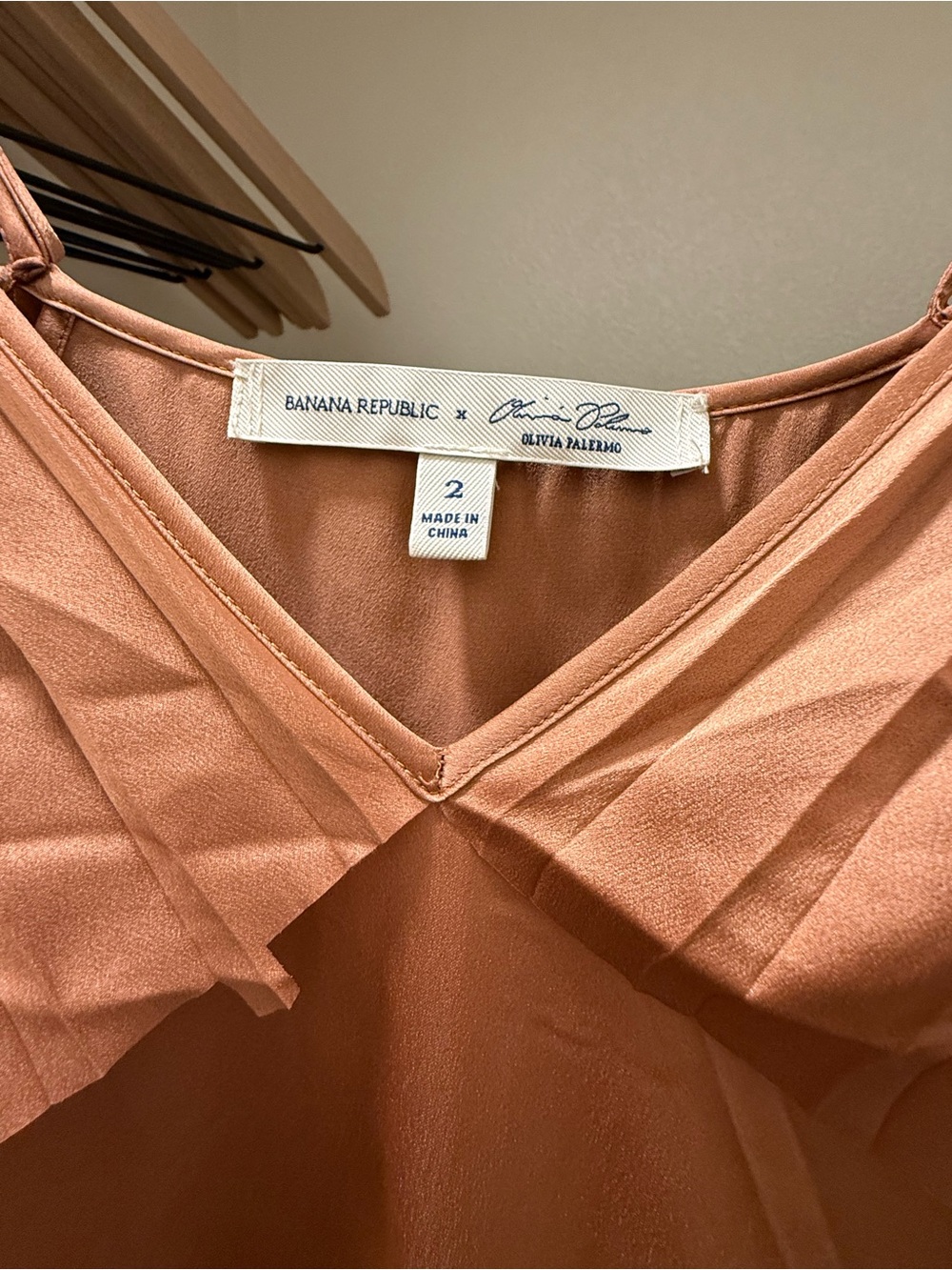 Banana Republic Copper Pleated V-Neck Maxi Dress - Picture 12 of 12